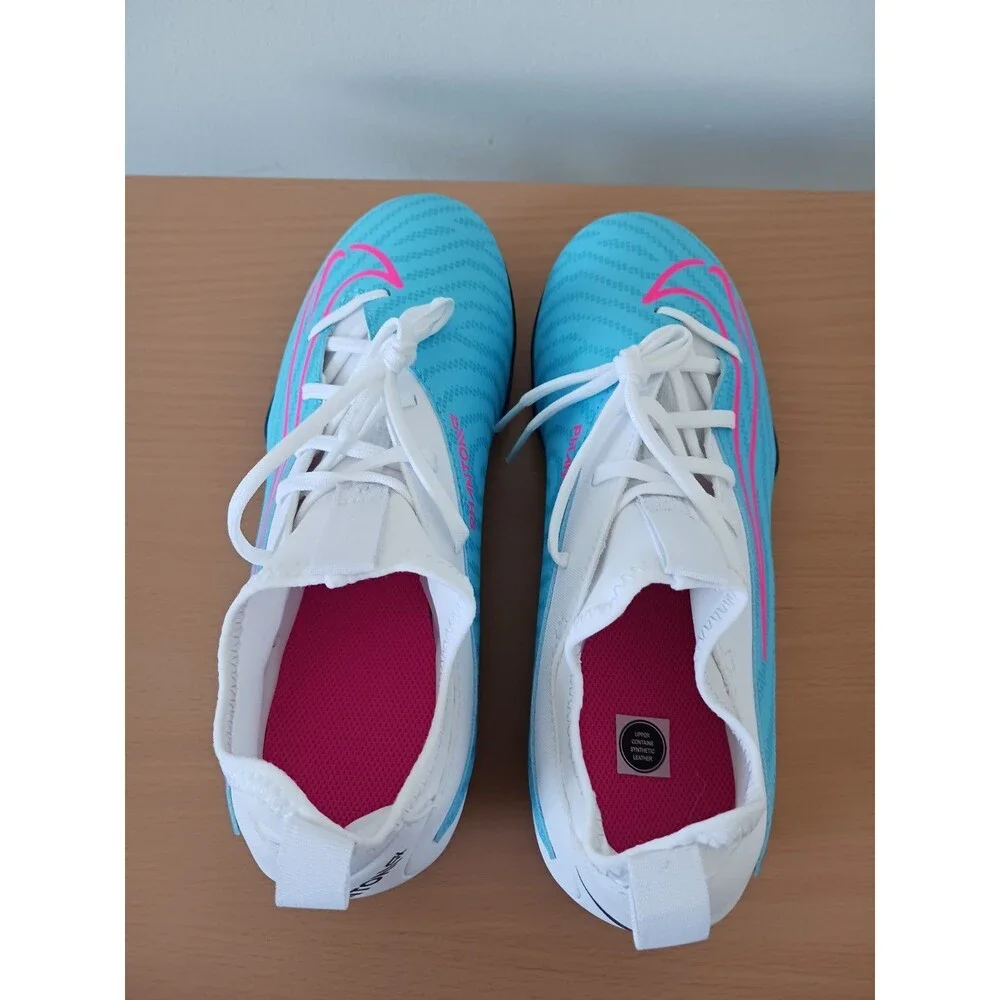 Nike Phantom GX Academy Youth Soccer Cleats 6Y Blue Pink White DD9563-446